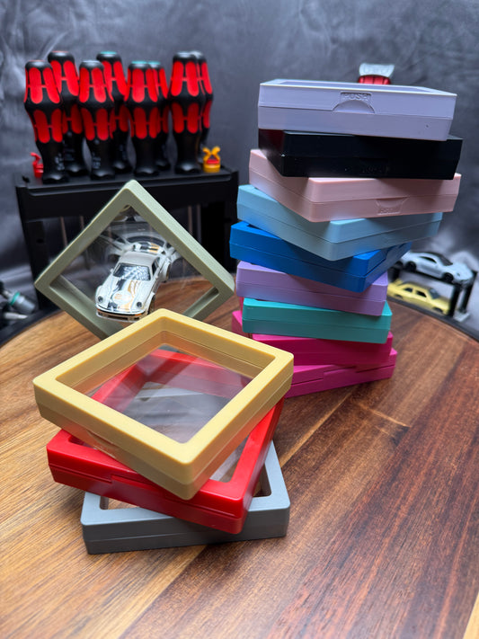 Floating Display for 1/64 Scale Diecast (Hot Wheels & Matchbox) 90x90mm