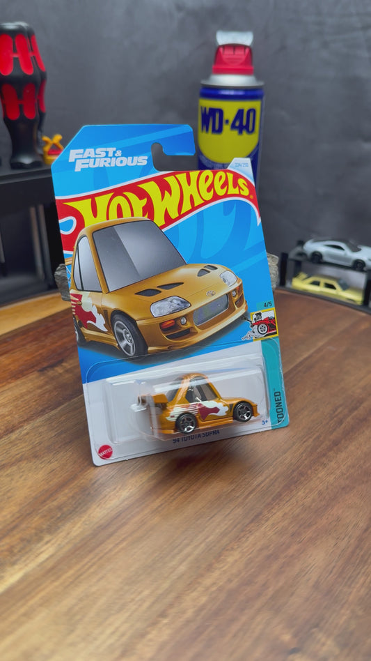 Tooned '94 Toyota Supra Hot Wheels Fast & Furious